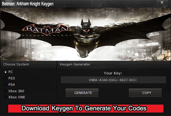 Batman Arkham City Activation Key Generator